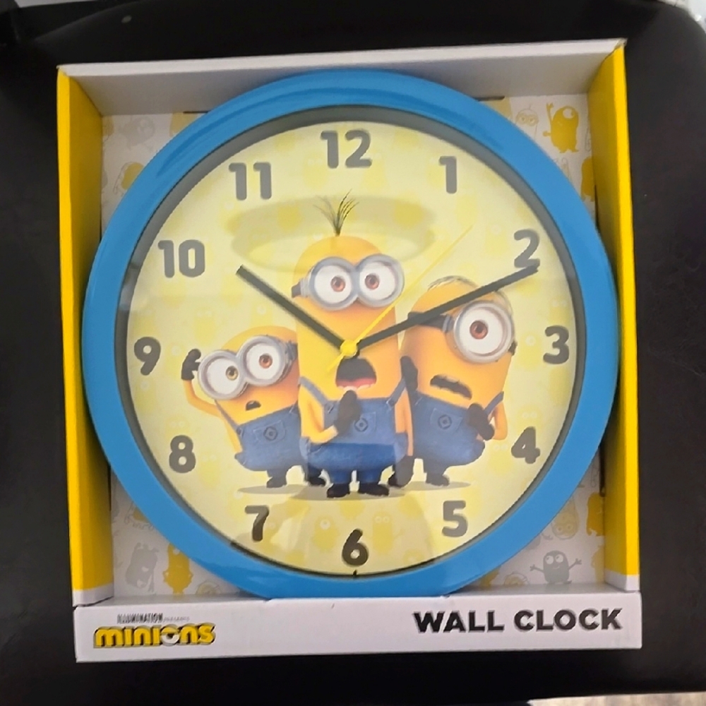 Minions Blue Wall Clock